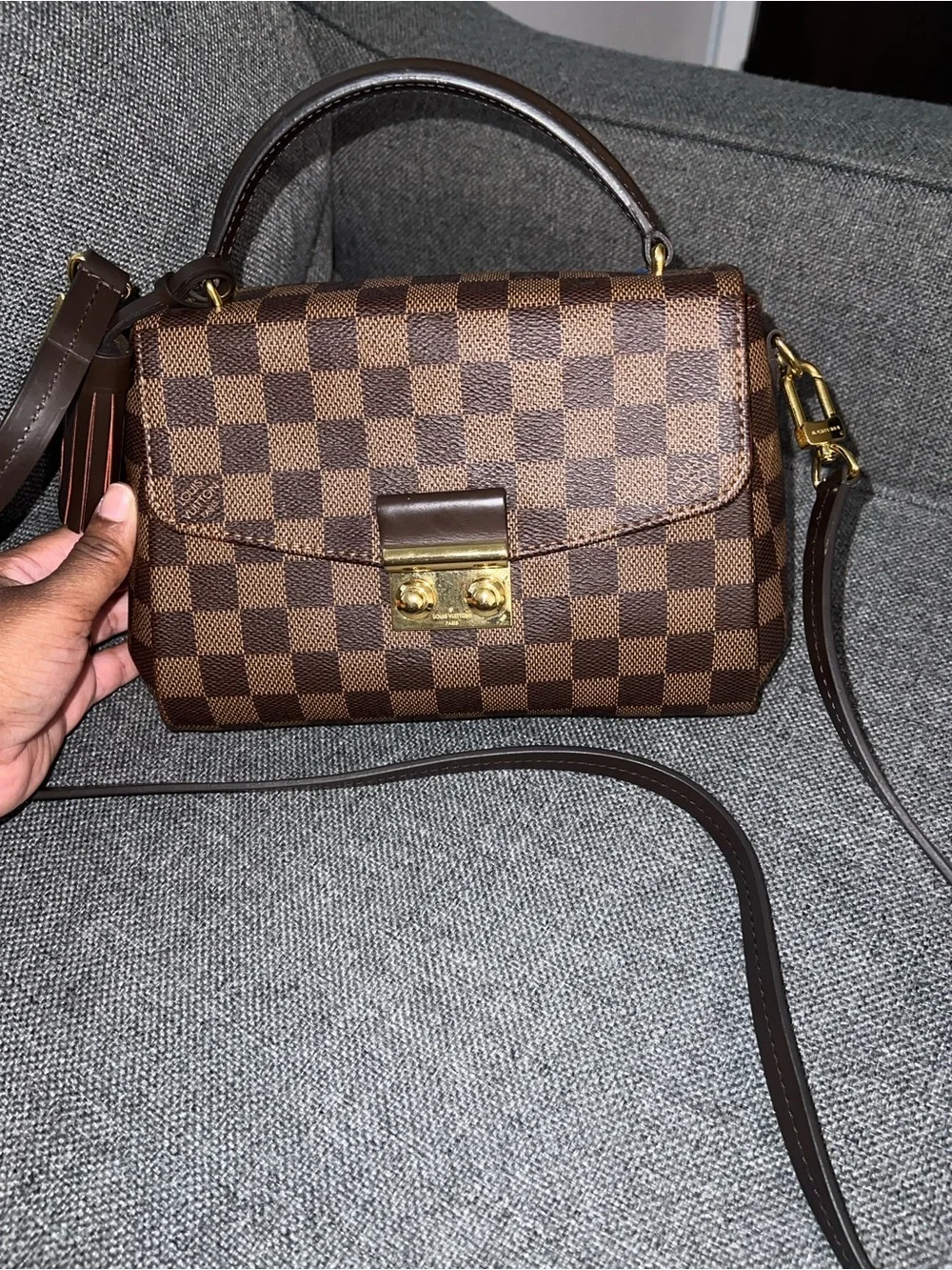 Louis Vuitton Damier Ebene Croisette Crossbody bag